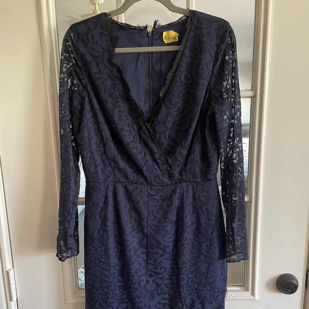Gianni Bini lace faux wrap dress size 10